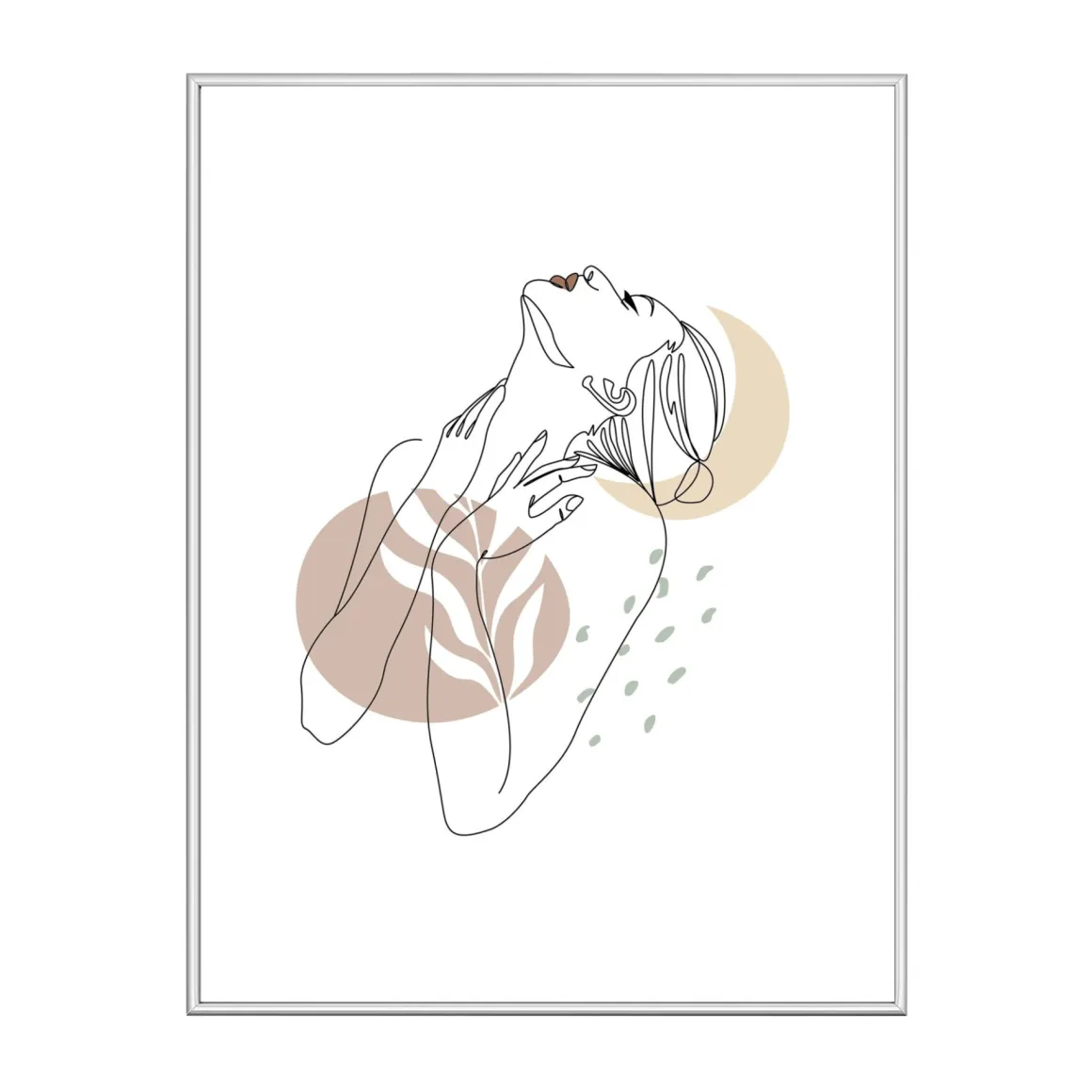 Malina billedramme PVC blank Sølv 21x30 cm
