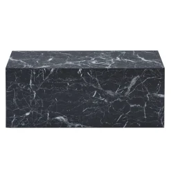 Maxine sofabord sort marmor look 90x50 cm