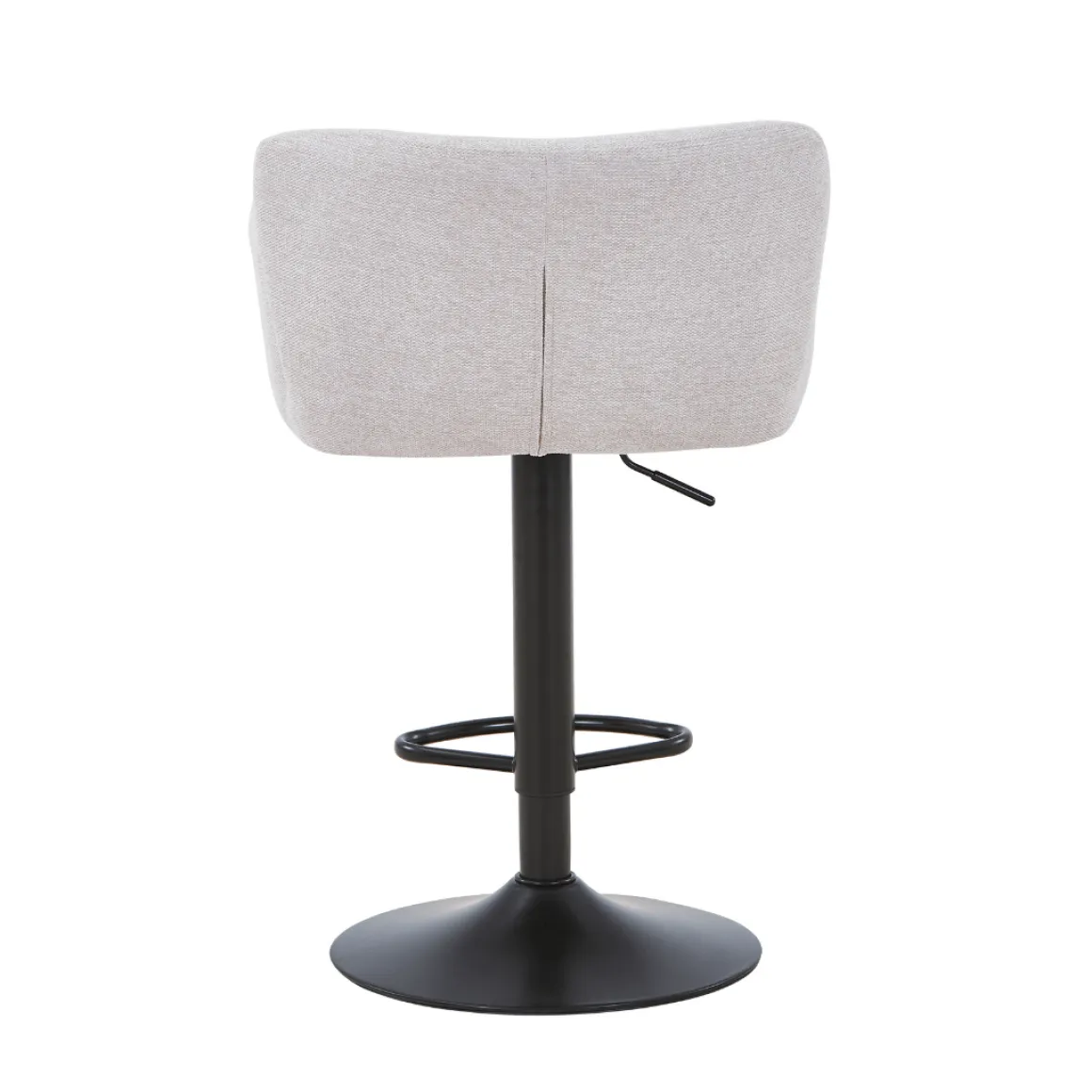 Melody Barstol - beige tekstil med justerbar højde og drejefunktion