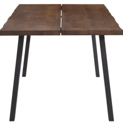 Molly plankebord - 200x95 cm - i smoked eg med A-ben - (Forberedt til tillægsplader)