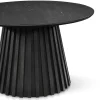Monica lamel sofabord sort Ø78 cm