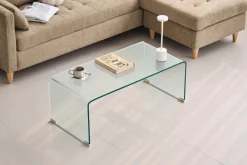Nicole glas sofabord 95x45x35 cm