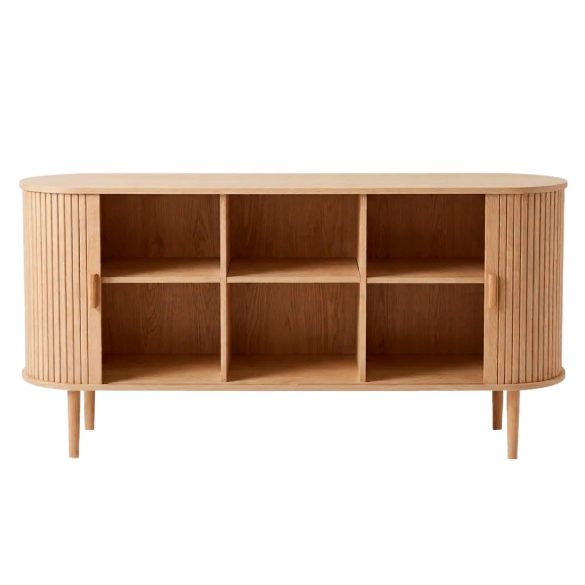 Penelope skab med jalousilåger i eg - 160x40x78 cm