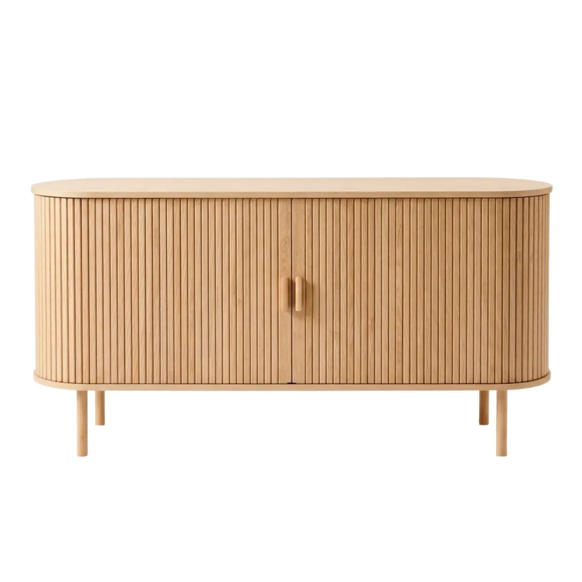 Penelope skab med jalousilåger i eg - 160x40x78 cm