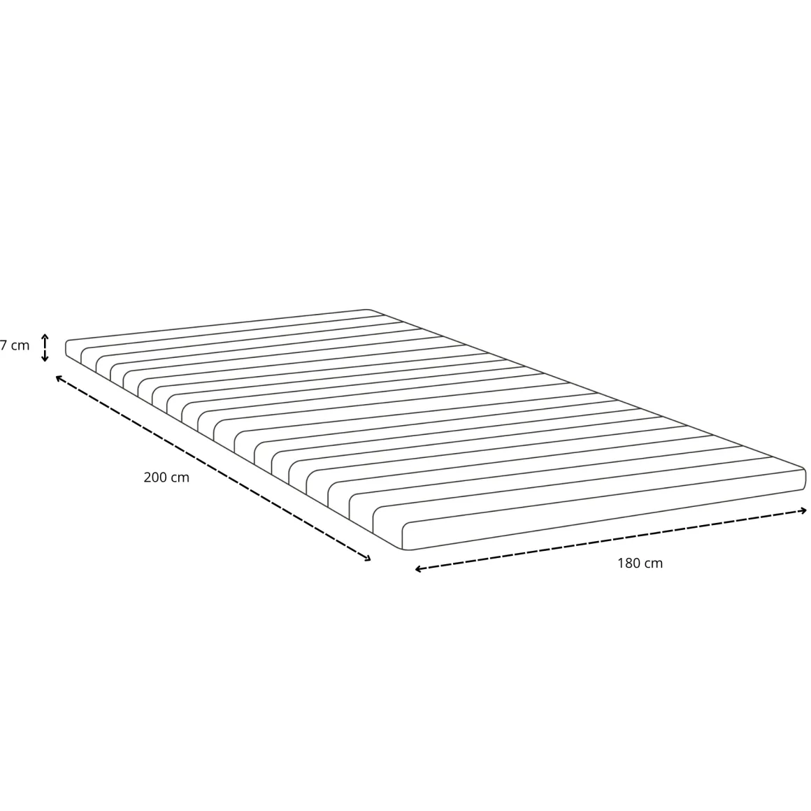 Premium Kontinentalseng i beige 180x200 cm med 7 cm topmadras i memoryskum inkl. chrome ben
