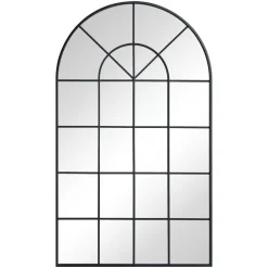 Sandra - New yorker spejl med buning sort 110x65 cm
