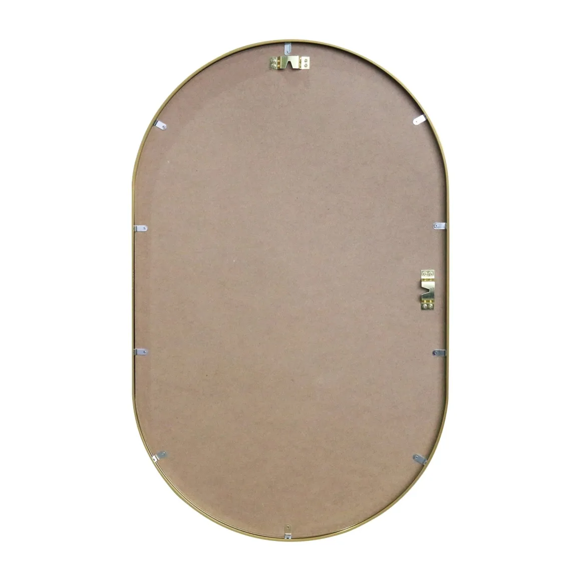 Sofie Ovalt Spejl Med Messing/Guld Ramme 50 x 80 cm
