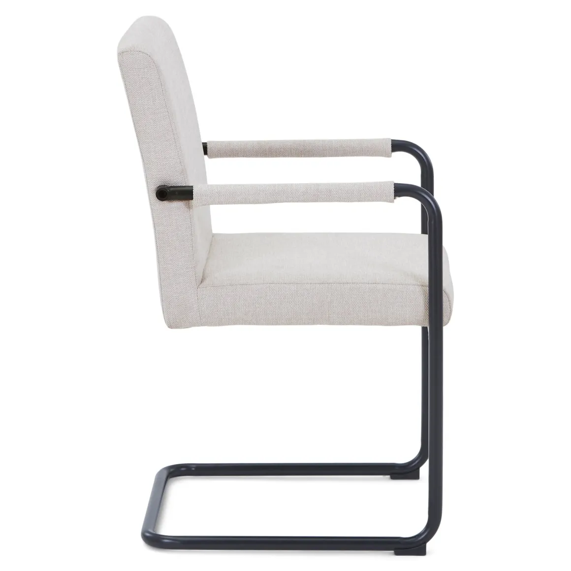 Tessa spisebordsstol i beige tekstil