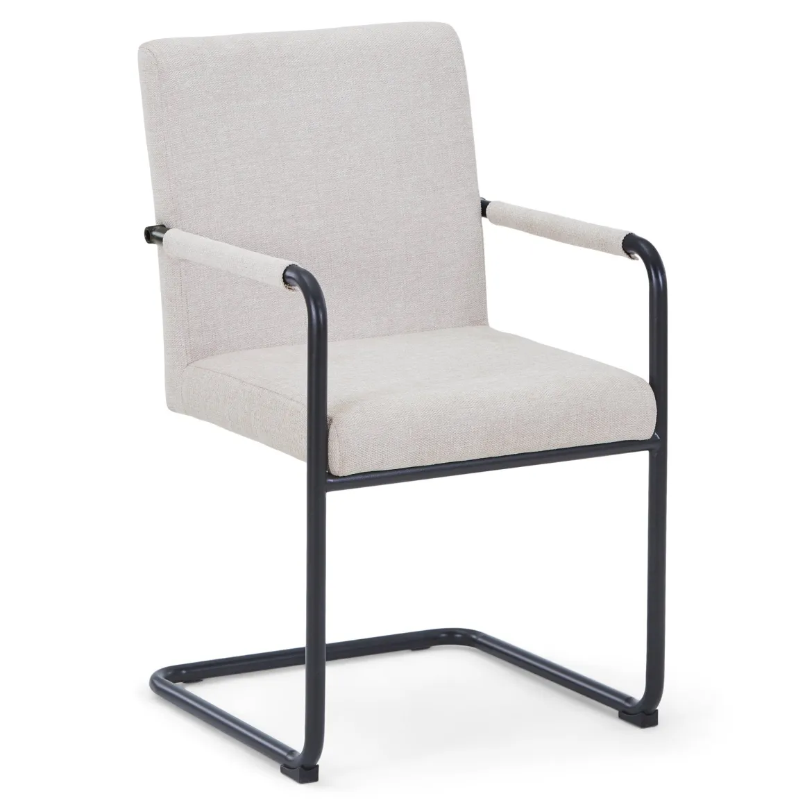 Tessa spisebordsstol i beige tekstil